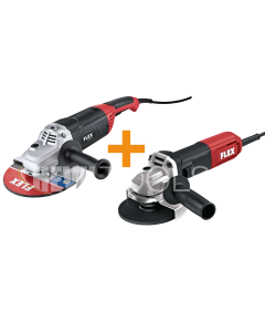 Flex L 2200 230 + L 1100 125 Set 230/CEE Haakse slijper - 230V - 2200 + 1100 Watt - koffer - 532779