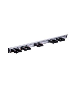 Toolflex Original Aluminium rail met 5 gereedschapshouders - 900 mm - 3M, 2XL houders - zwart