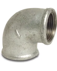 Profec Knie 90° nr.90 - gietijzer gegalvaniseerd - 25 bar - 2x binnendraad