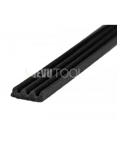 Ellen Zelfklevende tochtband - kier 2-3 mm - 7,5 meter - zwart - 600104050