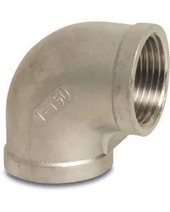 Profec Knie 90° nr.90 - RVS - 16 bar - 2x binnendraad