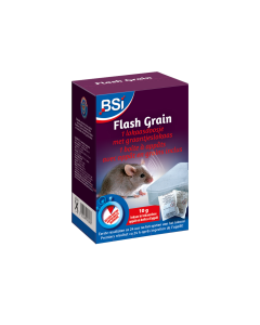 BSI Flash Grain Muizenlokdoos met graantjeslokaas - 1 doosje met 10 gram lokaas - 65282