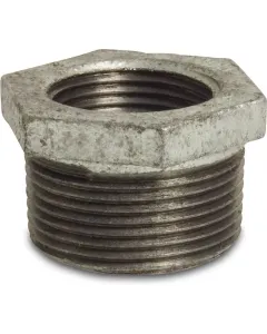 Profec Verloopring nr.241 - gietijzer gegalvaniseerd - 25 bar - buitendraad x binnendraad