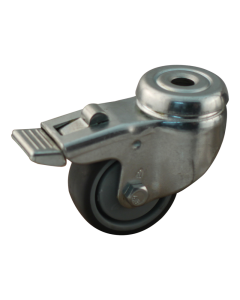 Novio serie 68-60 Zwenkwiel geremd met boutgat bevestiging - Ø50 mm - kogellager - rubber/TPE - 468.506.600.300