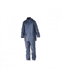 Proway Rain PWK-1530 Regenpak met capuchon - PU - navy