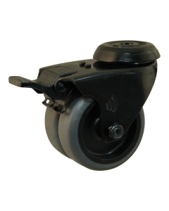 Novio serie 68-62 Zwenkwiel geremd met boutgat bevestiging - Ø50 mm - glijlager - rubber/TPE - 468.501.620.301