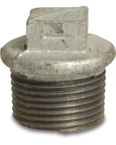 Profec Plug nr.290 - gietijzer gegalvaniseerd - 25 bar - buitendraad