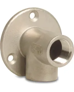 Profec Muurplaat 90° nr.471 - RVS - 50 bar - 2x binnendraad