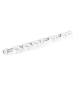 Toolflex ONE Aluminium rail met 5 gereedschapshouders - 940 mm - Ø15-35 mm - wit