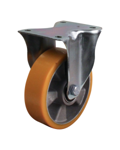 Novio serie 29-15 Bokwiel met plaatbevestiging - Ø160 mm - kogellager - PU/TPU - 329.166.156.052