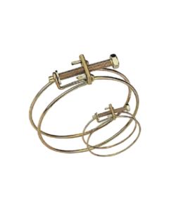 Air Flux Dubbele klemband - Ø95-Ø115 mm