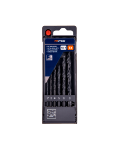 Rotec HSS-R Spiraalborenset / metaalboren - 6-delig - PVC cassette - 900.1020