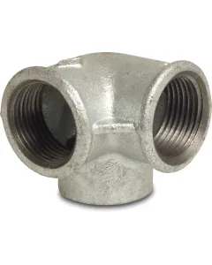 Profec 3-weg koppeling nr.221 - gietijzer gegalvaniseerd - 25 bar - 3x binnendraad