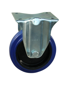 Novio serie 13-15 Bokwiel met plaatbevestiging - Ø100 mm - rollager - rubber/TPE - 313.102.156.000