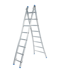 Solide CB08 Reformladder / ladder - 2-delig - 2x8 sporten - open voet - ongecoat