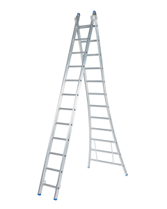Solide CB12 Reformladder / ladder - 2-delig - 2x12 sporten - open voet - ongecoat