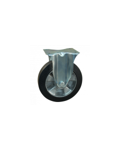 Novio serie 10-15 Bokwiel met plaatbevestiging - Ø200 mm - kogellager - rubber/TPE- 310.206.156.000