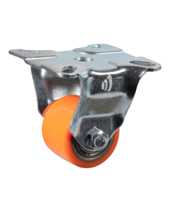 Novio serie 28-32 Bokwiel met plaatbevestiging - Ø35 mm - kogellager - PU/TPE - 328.036.236.025