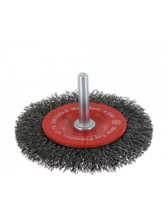 Rotec Stiftborstel - 6 mm - gegolfd staaldraad