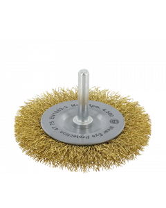 Rotec Stiftborstel - Ø75 mm - gegolfd messingdraad - 798.0330