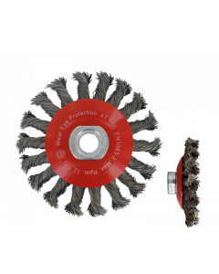 Rotec Kegelborstel - Ø100 mm - M14 - Getordeerd staaldraad - 798.0040