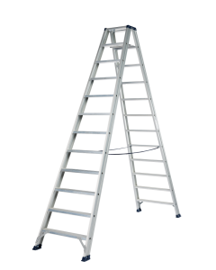 DAS DT12A Hercules ANO Dubbel trapladder - 2x12 sporten - geanodiseerd aluminium