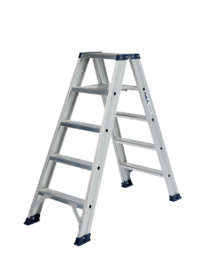 DAS DT5A Hercules ANO Dubbel trapladder - 2x5 sporten - geanodiseerd aluminium