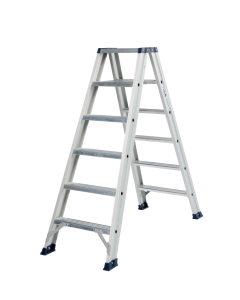 DAS DT6A Hercules ANO Dubbel trapladder - 2x6 sporten - geanodiseerd aluminium