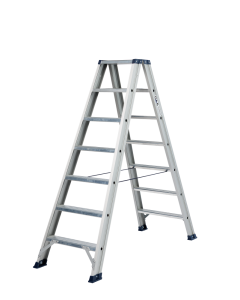 DAS DT7A Hercules ANO Dubbel trapladder - 2x7 sporten - geanodiseerd aluminium