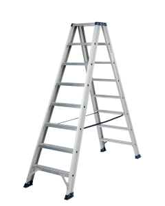 DAS DT8A Hercules ANO Dubbel trapladder - 2x8 sporten - geanodiseerd aluminium