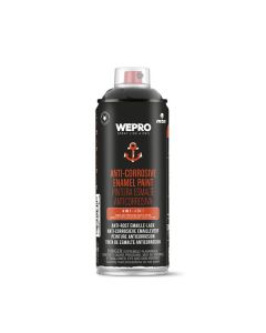 MTN WEPRO Anti-corrosie spuitlak - zwart - RAL 9005 - hoogglans - 400 ml
