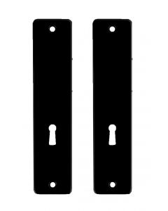 Dulimex Kortschild tbv kastslot BB - type 180/41 RH - geperst aluminium zwart - KS ZKSL 56 BE