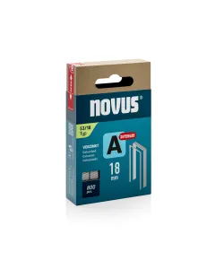 Novus Fijne draadnieten Superhard - A type 53 - 18 mm - 800 stuks - 042-0782