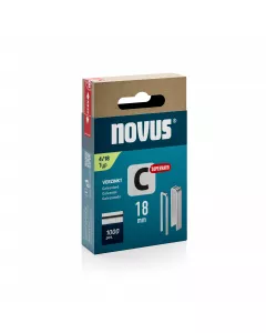Novus Nieten met smalle rug Superhard - C type 4 - 18 mm - 1000 stuks - 042-0802