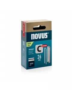 Novus Nieten met smalle rug Superhard - C type 4 - 26 mm - 1000 stuks - 042-0804