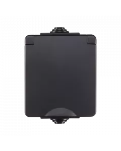 ION Opbouw wandcontactdoos IP55 - zwart - 55.200.070