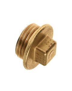 Bonfix Messing Plug met vierkant - buitendraad