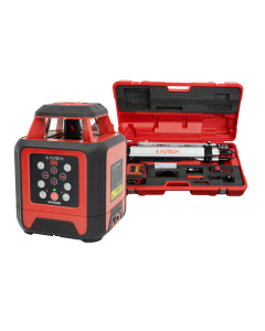 Futech SPINNER RED caseset Rotatielaser met Gyro rood ontvanger - rood - 062.03R.1E.CS
