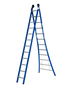 DAS G212B Atlas Reformladder / ladder - 2-delig - 2x12 sporten - blauw