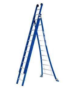 DAS G312B Atlas Reformladder / ladder - 3-delig - 3x12 sporten - blauw