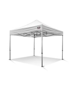 Grizzly GO-WORK40 Easy-up doorwerktent / partytent - 3x3 meter - aluminium frame - wit doek
