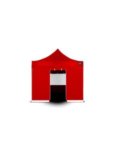 Grizzly GO-WORK Easy-up doorwerktent zijwand met ingang - 3 meter - rood