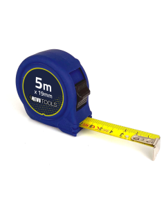 Hevu Tools Rolbandmaat - 5 meter x 19 mm - stalen band - ABS