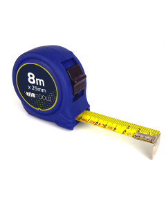 Hevu Tools Rolbandmaat - 8 meter x 25 mm - stalen band - ABS