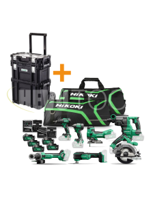 Hikoki KC18H7A-505 Accu combiset - 7x 18V machine, 5x 18V accu - In tas