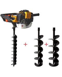 Lumag EB520G Benzine grondboor set met boren - 3 pk