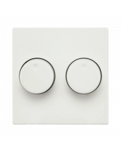 ION Centraalplaat dimmerknop DUO V1/J1 - mat Alpin wit - 20.300.415