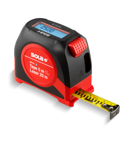 Sola METEC Digitale rolbandmaat met afstandsmeter - 5 meter x 19 mm - stalen band - 71510201