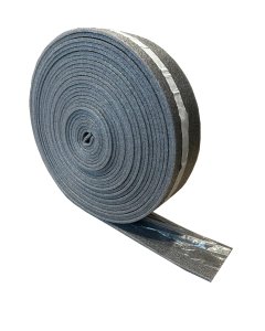 Mac Lean Randisolatiestrook met plakrand - 8 mm - 15 cm x 25 m¹ - grijs - 0604010