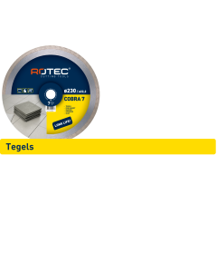 Rotec COBRA 7 Diamantzaagblad t.b.v. tegels - Ø230x22,2 mm - 700.2303